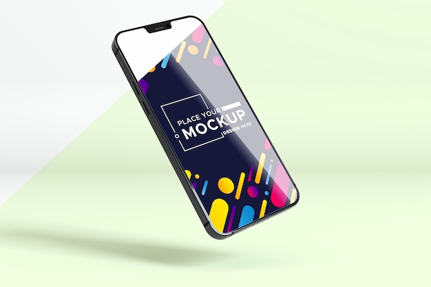 Mock-up nieuwe telefoonshowcase