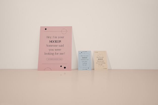 PSD mock-up of office stationery paper