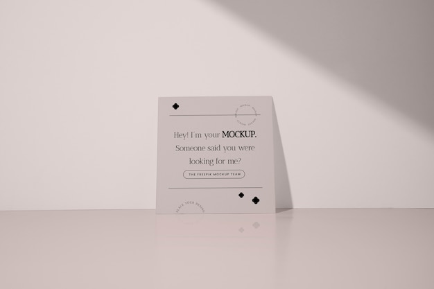 mock-up of office stationery paper