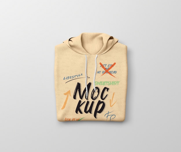 PSD mock-up ontwerp van sweatshirt