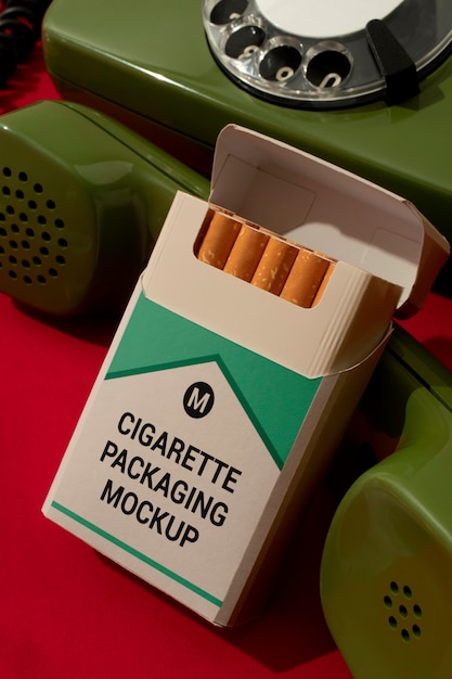 PSD mock-up packaging for cigarettes