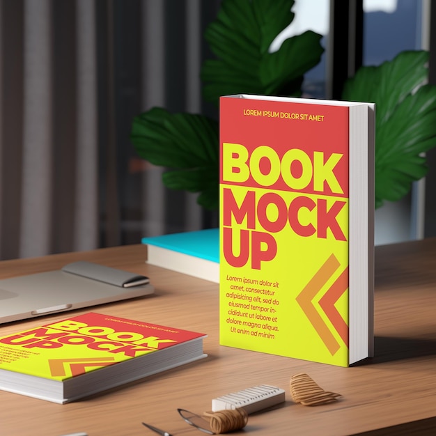 PSD mock-up sjabloon van het boek