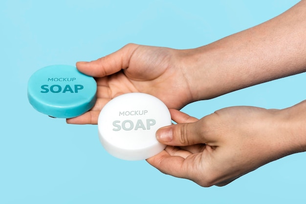 Mock up soap for washing hands