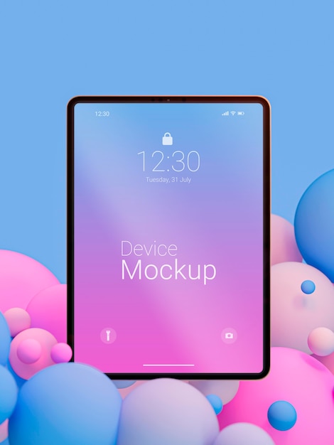 PSD mock-up tablet composition with liquid dynamic elements