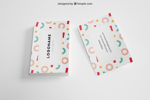 PSD mock up of two business cards