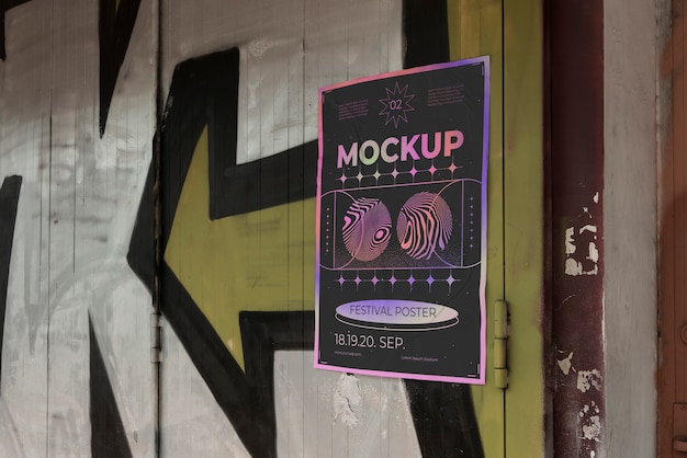 Mock-up van de festivalposter