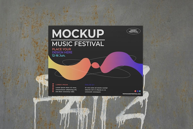 Mock-up van de festivalposter