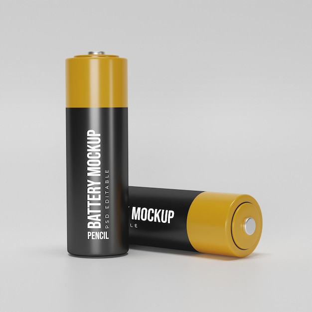 Mock-up van de potloodbatterij