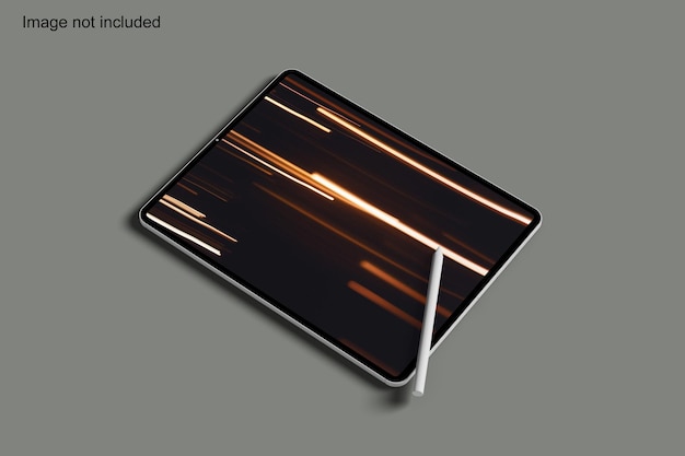 Mock-up van de tablet