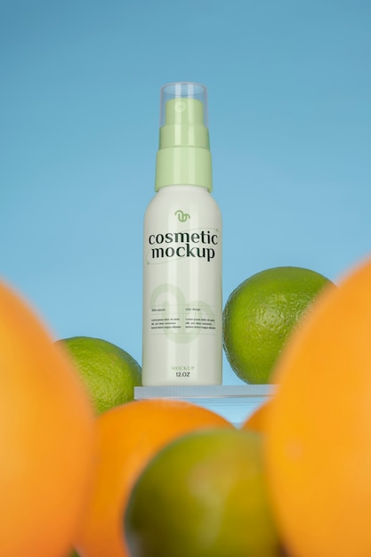 PSD mock-up van de verpakking van natuurlijke cosmetica