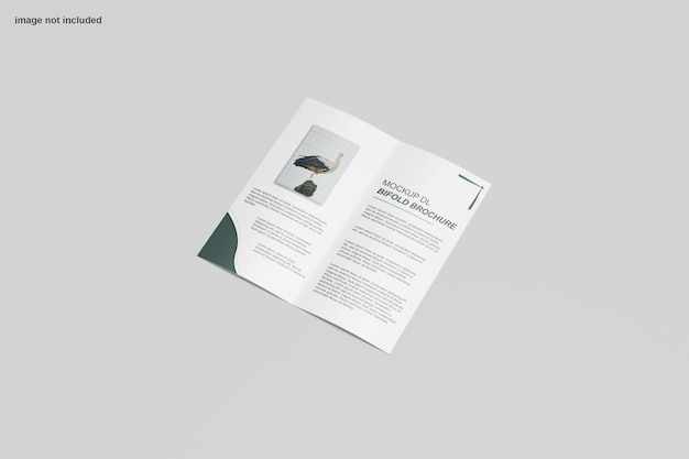 mock-up van een bifold brochure