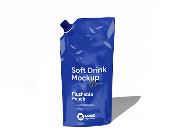 Mock-up van een frisdrankzak
