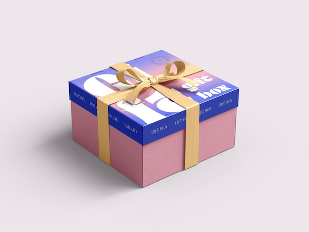 Mock-up van een geschenkdoos