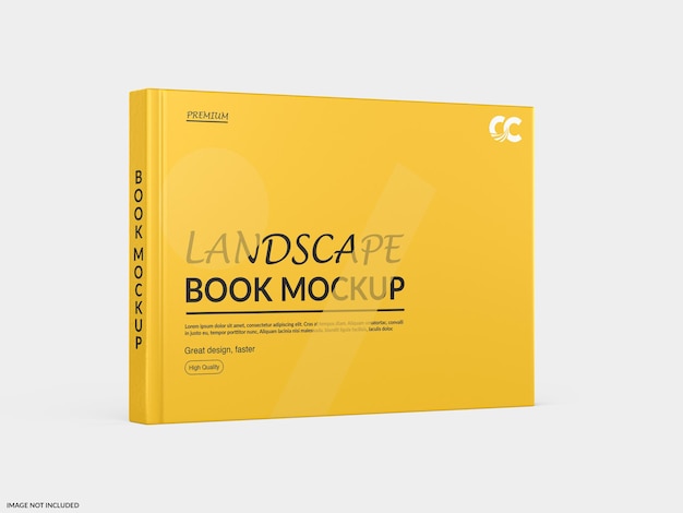 Mock-up van een landschapsboek