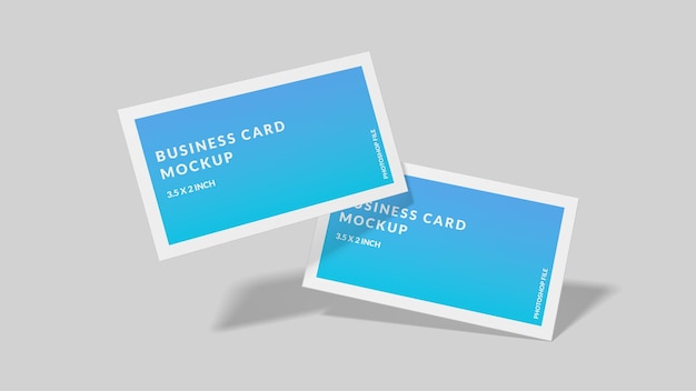 PSD mock-up van een psd-businesscard