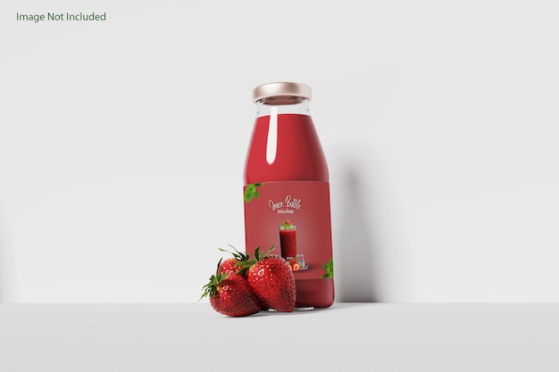 Mock-up van een sapfles