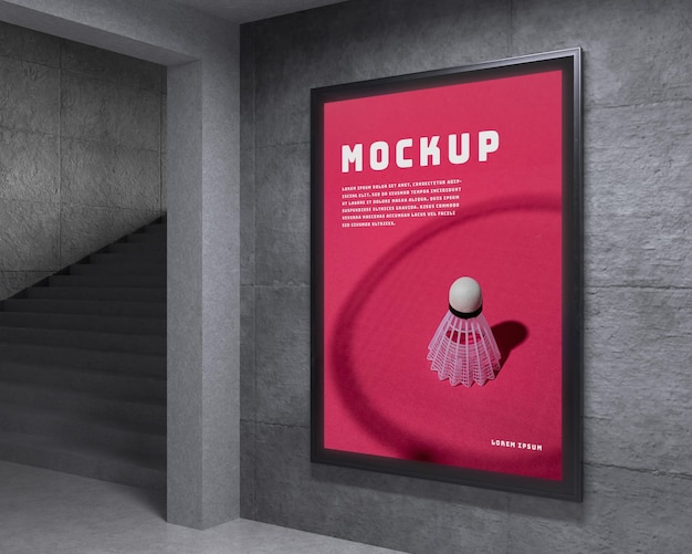 Mock-up van een stedelijk verlicht weergavesysteem