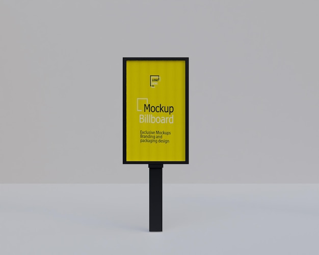 Mock-up van een straatbillboard
