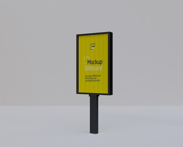 Mock-up van een straatbillboard