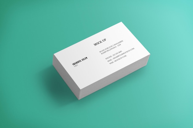 Mock-up van een visitekaartje