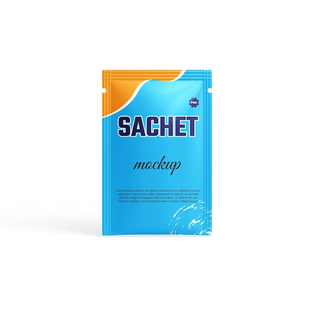 Mock-up van een zakje van metalen folie (PSD)