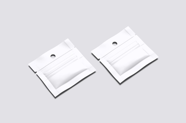 mock-up van het roomzakje