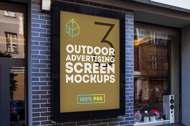 Mock-Up voor buitenreclame