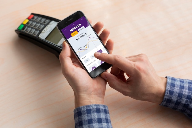 PSD mock-up voor mobiele betaalapp