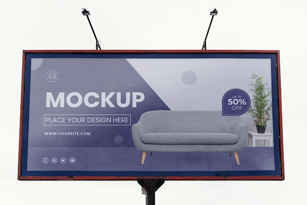 Mock-up voor reclameborden op straat