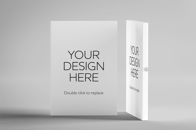 Download Mock up di un rendering 3d del libro bianco | PSD Premium