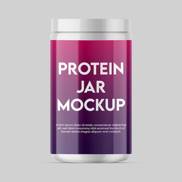 mock-upontwerp van de eiwitpot