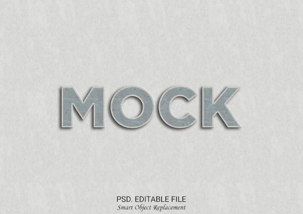 Mockup 3d teksteffect