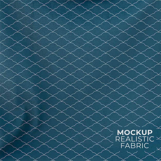 Mockup af tekstilstofmønsterdesign