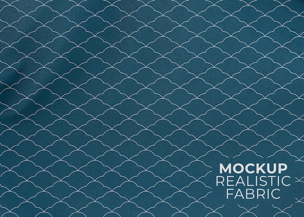 Mockup af tekstilstofmønsterdesign
