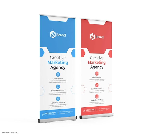 Mockup av Rollup-banner