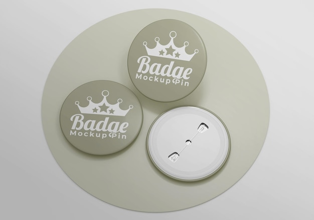 Mockup badge simple