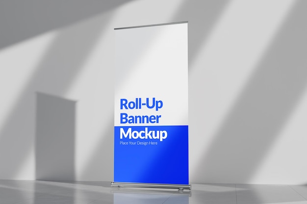 Mockup banerów rolkowych do reklamy i wyświetlania