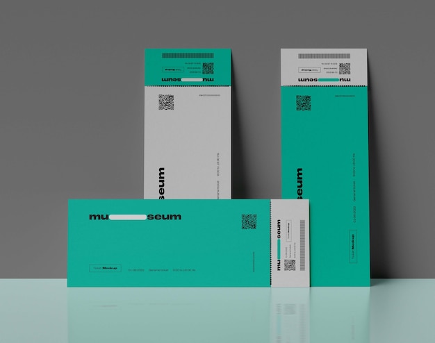 Mockup biletu na wydarzenie