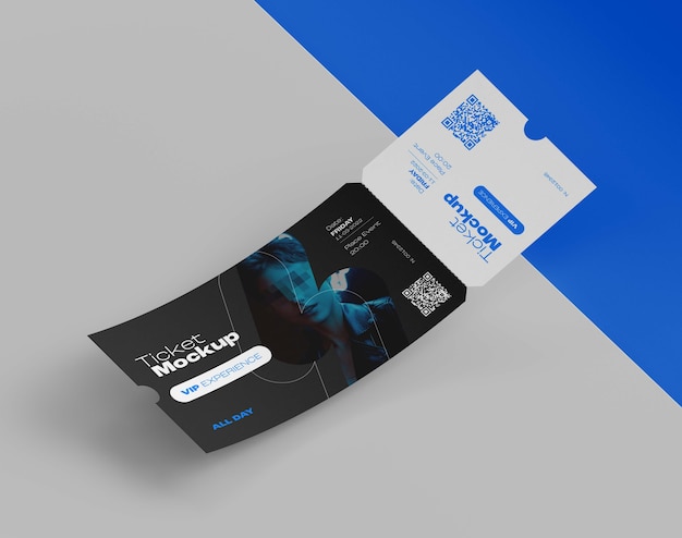 Mockup biletu na wydarzenie