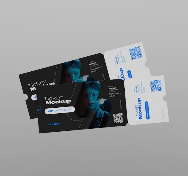 Mockup biletu na wydarzenie
