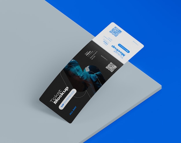 Mockup biletu na wydarzenie