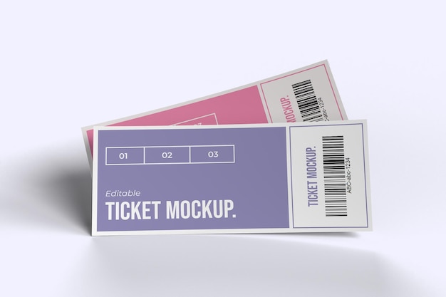 Mockup biletu na wydarzenie