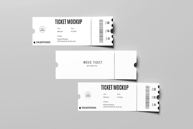 PSD mockup biletu