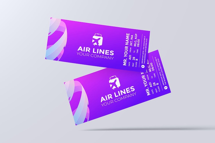 PSD mockup biletu