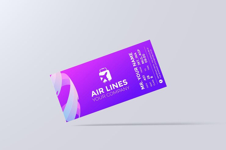 PSD mockup biletu