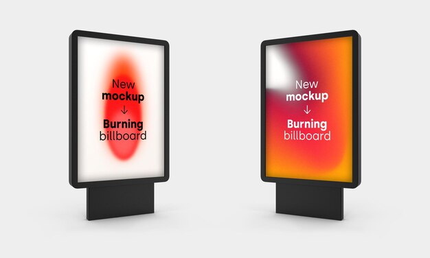 PSD モックアップ ビルボード ポスター プロモーション。