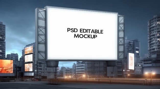 PSD 모형 광고판