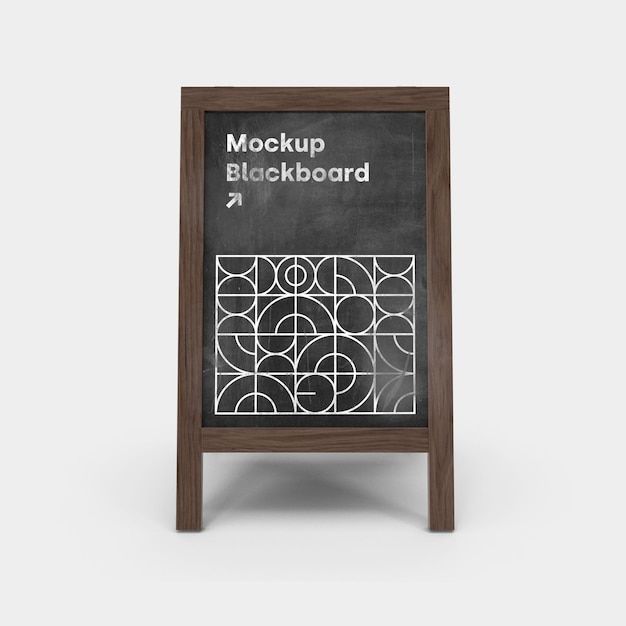 Mockup blackboard for you business.