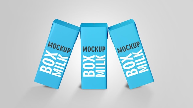 PSD mockup box melk met stro 003