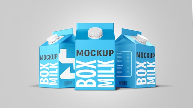 PSD mockup box milk small 003